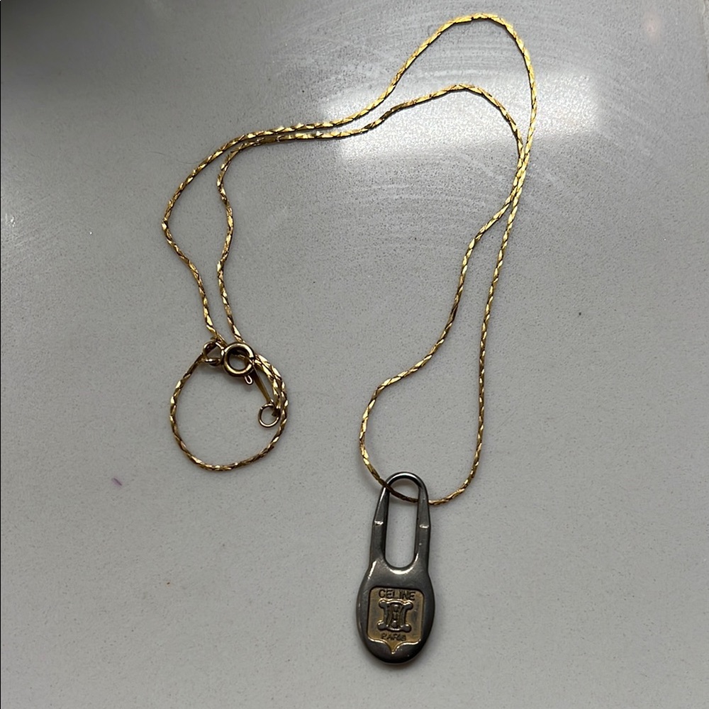 Vintage Celine Key Necklace